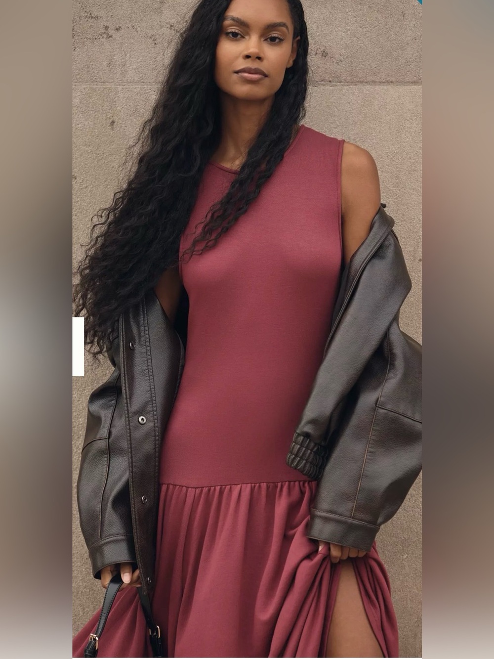 Daily Practice by Anthropologie Sleeveless Drop-Waist Midi Dress XL - Picture 3 of 5